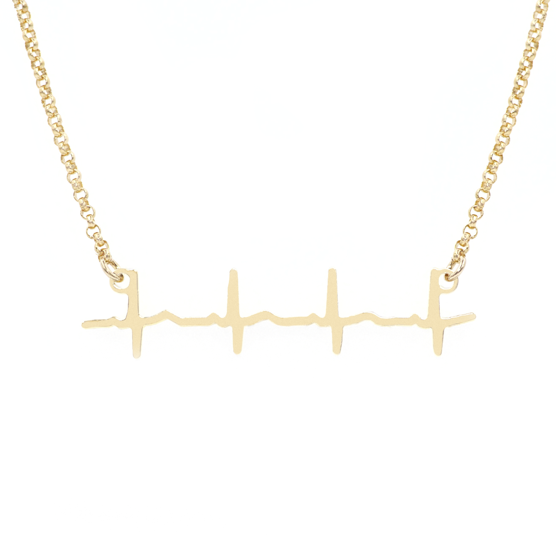 Actual clearance heartbeat necklace